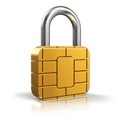 SIM card or credit card security concept