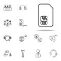 Sim card icon. Telecommunication icons universal set for web and mobile Royalty Free Stock Photo