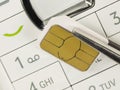 Sim card Royalty Free Stock Photo