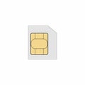 Sim card vector design Royalty Free Stock Photo