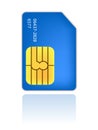 Sim identity card mobile phone Royalty Free Stock Photo