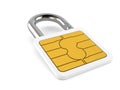 SIM lock concept Royalty Free Stock Photo