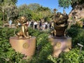 Simba Timon and Pumbaa 50th Anniversary Gold Statues