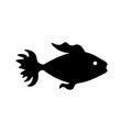 An aquarim fish icon Royalty Free Stock Photo