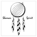 Simbols for pagan items. Magic. Shamanism Witch. Element. Illustration for a book, poster, logo, clothes.