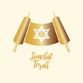 Simchat Torah icon vector