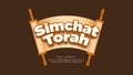 Simchat Torah Scroll bible Text Effect Font Type Royalty Free Stock Photo