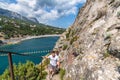 Simeiz, Crimea - July 1, 2019.View of the city of Simeiz from the cliff of Diva