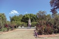 Simferopol, Crimea - May 9, 2016: Monument - Ismail Bey Gaspira