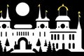 Simferopol, Krym, Avtonomna Respublika, Ukraine. Black & White City Logo. Generative AI.