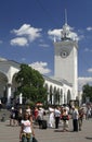 Simferopol Railroad Station Royalty Free Stock Photo