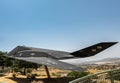 Black F-117A Nighthawk stealth aircraft, Simi Valley, CA, USA