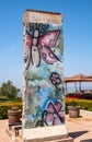 Colorful segment of Berlin Wall, Simi Valley, CA, USA Royalty Free Stock Photo
