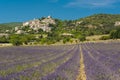 Simiane-la-Rotonde town in Provence Royalty Free Stock Photo