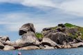 Beautiful seascape from Similan island No.8 viewpoint in Similan National Park Royalty Free Stock Photo