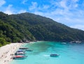 Similan island beach near Phuket in Thailand. Tropical background