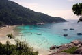 Similan Island Group view pont with crystal clear water, Similan National Park, Phang-nga, Thailand