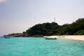 Similan Island Group view pont with crystal clear water, Similan National Park, Phang-nga, Thailand