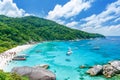 Similan islands, Thailand. Tropical landscape. Travel in Asia concept.