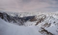 Similaun glacier in winter in Austria Royalty Free Stock Photo