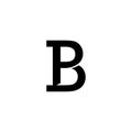 Simle and modern letter P and B vector logo template