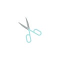 Simle vector icon of a garden scissors. Flat illustration. Royalty Free Stock Photo