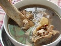 Simmered beef bones medical soup Royalty Free Stock Photo