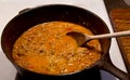 Simmering sauce Bolognese