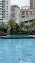 simming pool at grand sahid hotel jakarta Royalty Free Stock Photo