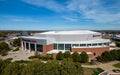 Simmons Bank Arena in Little Rock from above - aerial view - LITTLE ROCK, UNITED STATES - NOVEMBER 5, 2022