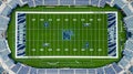 Simmons Bank Liberty Stadium of Memphis - home of the Tigers Football Team - aerial view - MEMPHIS, UNITED STATES -