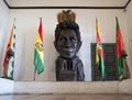 Simon Bolivar monument in Casa De Libertad, Sucre Royalty Free Stock Photo