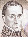 Simon Bolivar portrait Royalty Free Stock Photo