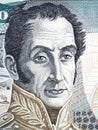 Simon Bolivar portrait Royalty Free Stock Photo