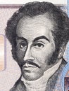 Simon Bolivar portrait Royalty Free Stock Photo