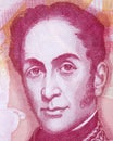 Simon Bolivar portrait Royalty Free Stock Photo