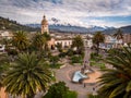 Simon Bolivar Square, Otavalo - Ecuador. June,15th2018.