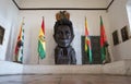 Simon Bolivar statue in Casa De Libertad, Sucre Royalty Free Stock Photo