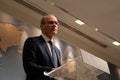 Simon Coveney, IrelandÃ¢â¬â¢s deputy prime minister, giving a speech at the Chatham House think-tank Royalty Free Stock Photo