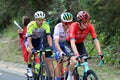 Simon Guglielmi of Arkea Samsic leads a small group on stage 1 of the 2023 Tour de France