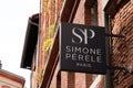 Simone Perele paris logo sign and brand text of clothing underwear lingerie retail for