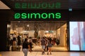 Simons store sign at CF Toronto Eaton Centre. Royalty Free Stock Photo