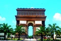 Simpang Lima Gumul Kediri Monument, quiet during the pandemic