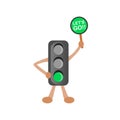 Simpe ilustration of traffic light Royalty Free Stock Photo