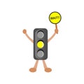 Simpe ilustration of traffic light Royalty Free Stock Photo