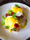 Simpel breakfast egg benedict Royalty Free Stock Photo