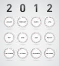 Simple 2012 calendar