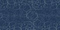 Simple Abstract Dark Blue Minimalist Pattern of Overlapped Various Randomly Placed and Sized Circles - Minimal Geometric Texture