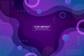 Simple Abstract Dynamic Overlapped Fluid Soft Gradient Purple Background With Circles