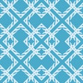 Simple Abstract Ethnic Geometric Decorative Shape Blue Monochrome Seamless Pattern Background Wallpaper Royalty Free Stock Photo